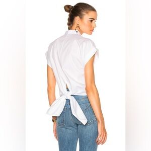 Rag & Bone - Ara Back Tie Striped Shirt